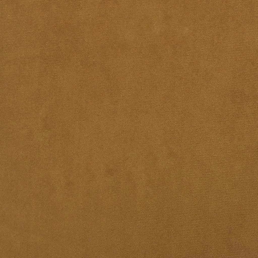 Panca/panca in velluto marrone 70 x 35 x 41 cm 02_0010690