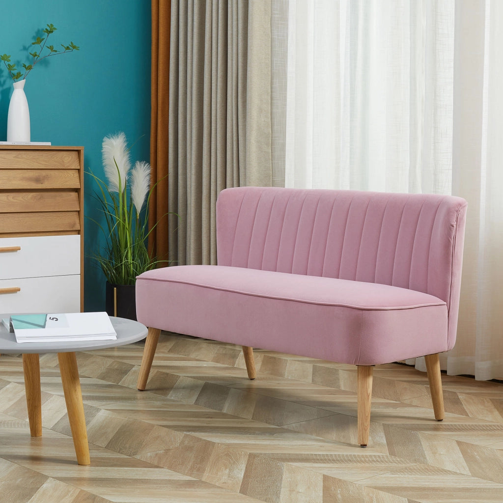 Divano 2 posti in tessuto ¨C Xylo ¨C Rosa