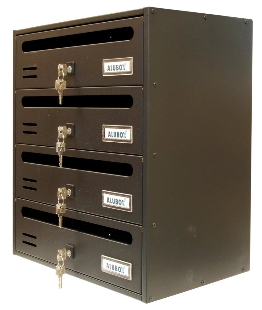 1pz alubox cassetta cubo/r 4 posti ghisa cod:ferx.93238