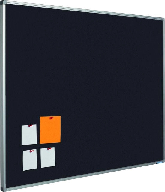 Pannello di appoggio Softline profilo 16mm bulletin Nero - 120x180cm