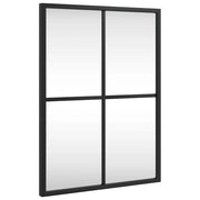 Specchio da Parete | Specchio decorativo Nero 30x40 cm Rettangolare in Ferro
