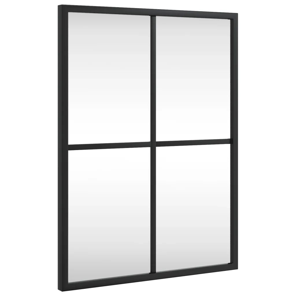 Specchio da Parete | Specchio decorativo Nero 30x40 cm Rettangolare in Ferro