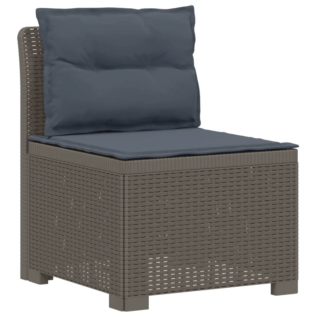 Divano da Giardino a 4 Posti con Cuscini in Stile Rattan PP 3443885