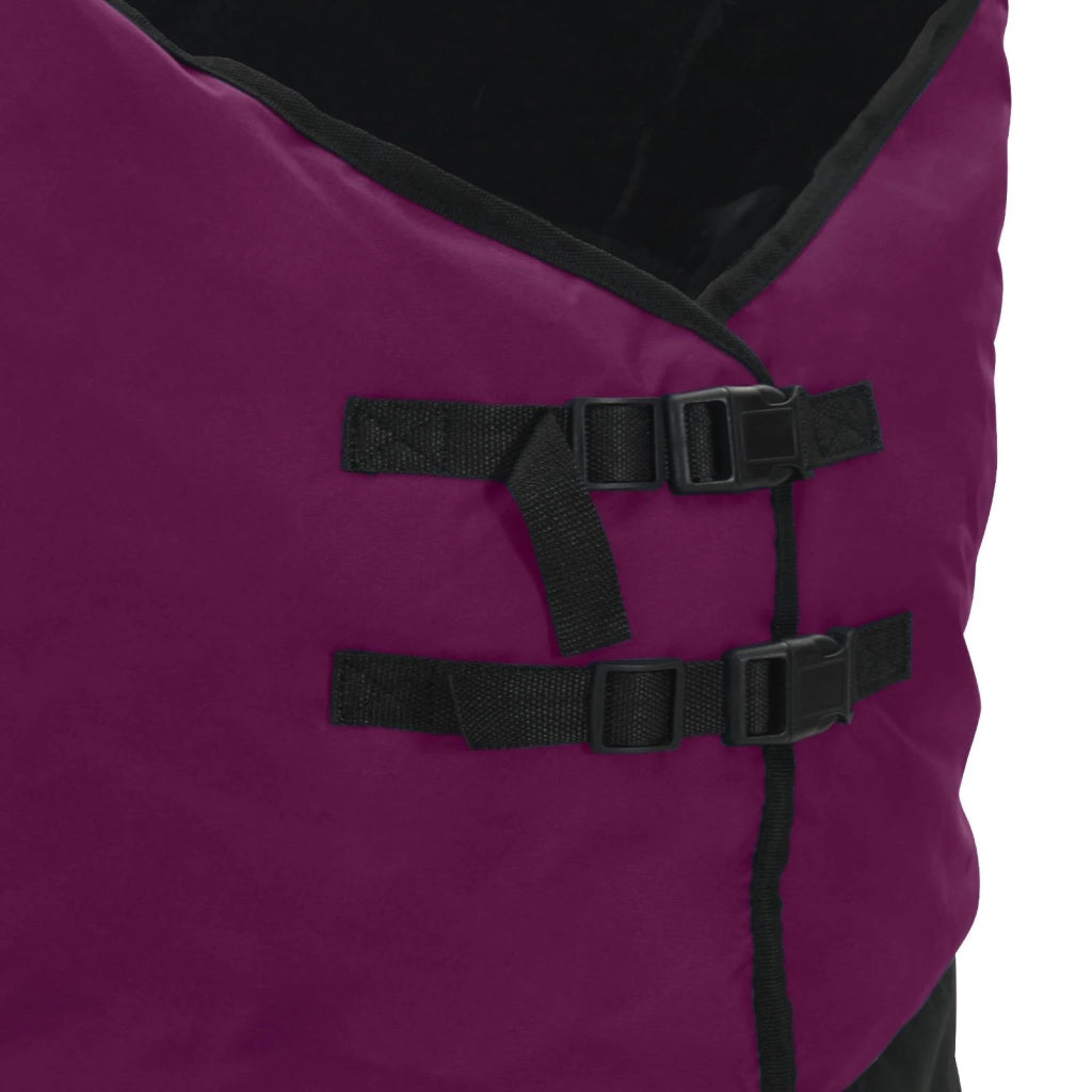 Coperta per Cavalli Verde Scuro e Nero 155 cm Poliestere 42013095