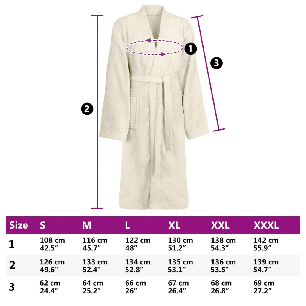 Accappatoio KINN Crema XXXL Cotone 4100852