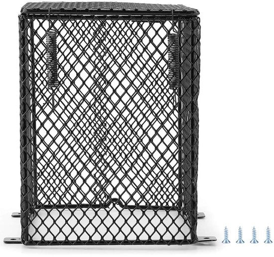 Protezione per Lampade di Riscaldamento per Rettili - Scatola in Cermica - Sicurezza e Durata - Forma Cubica - Raffreddamento della Calore - Protezione