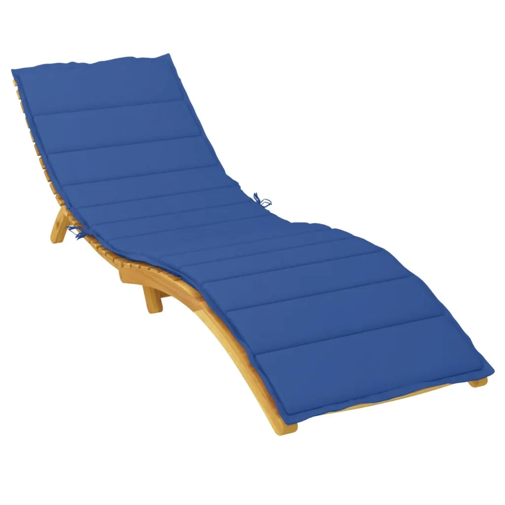 Cuscino per sedie | Cuscino per Lettino Blu Reale 200x70x3 cm in Tessuto Oxford