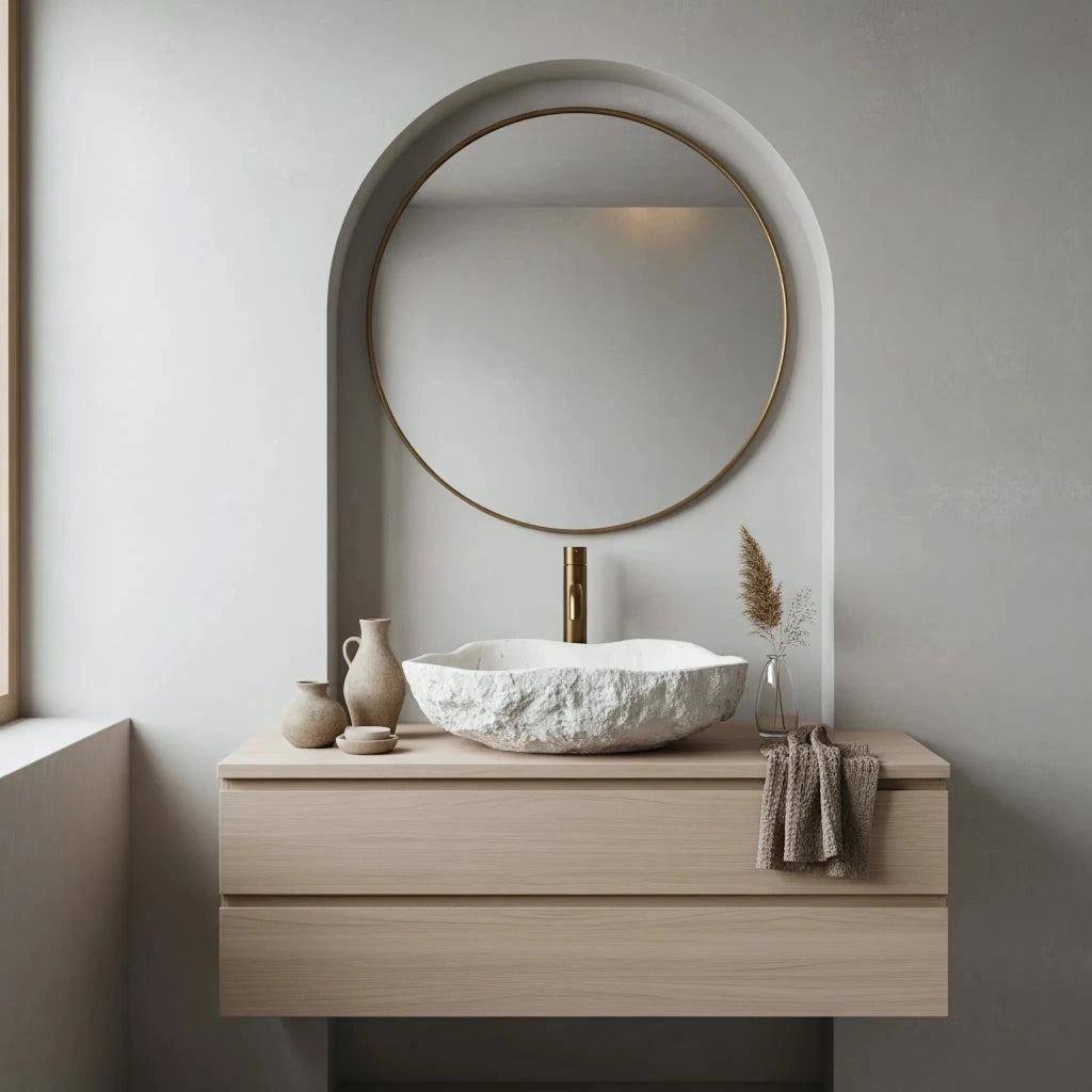 Lavabo Da Appoggio Rea Isla Shiro