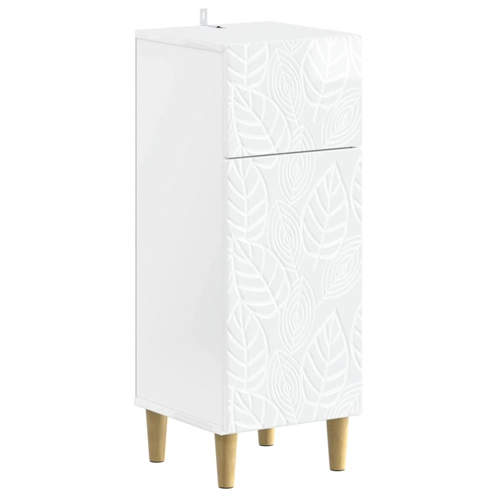 Set di Mobili da Bagno da 4 Pezzi DELFT Bianco Lucido 3417949
