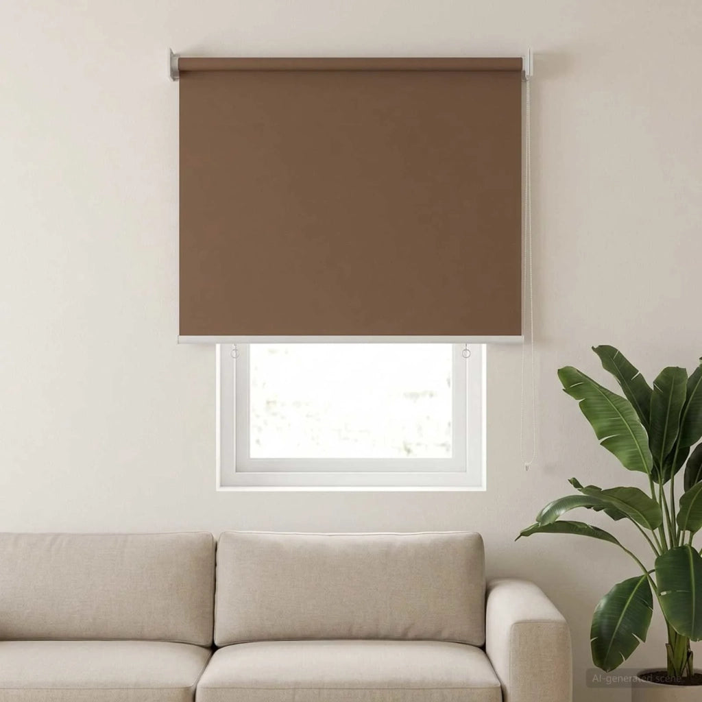 Voletta a rullo | Tenda a rullo con protezione UV Tortora 100 x 140 cm