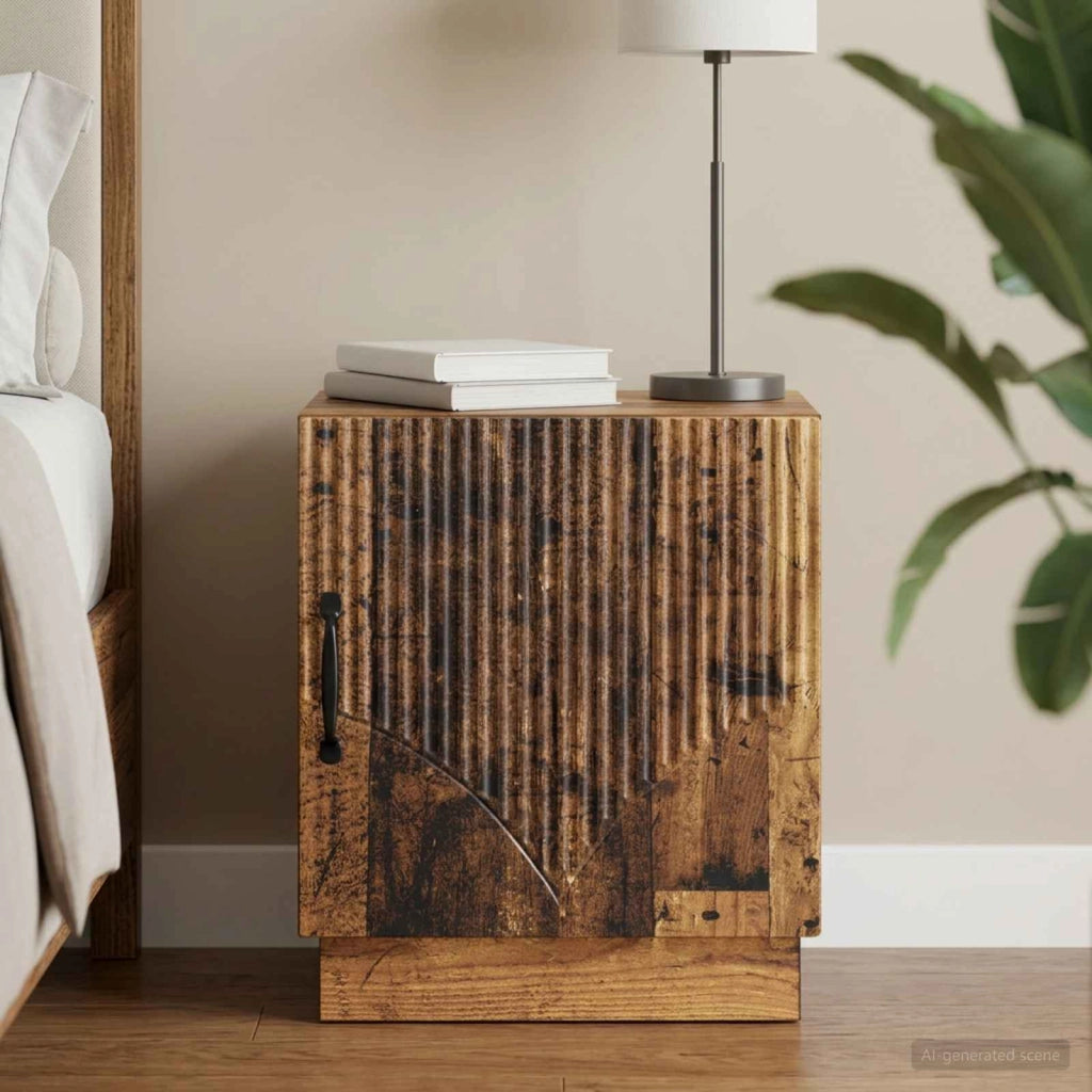 Comodino Legno antico 43 x 34,5 x 47 cm Legno ingegnerizzato 895271