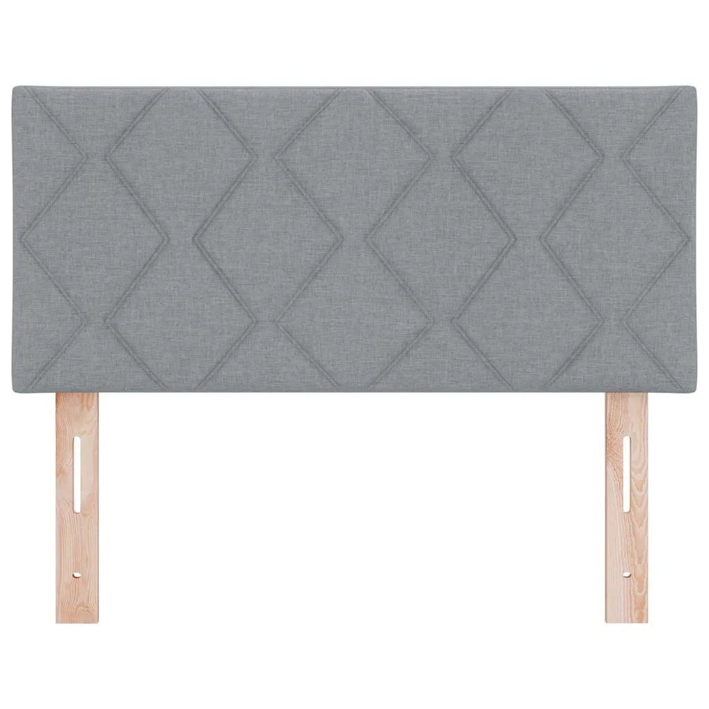 Testiera | Testata LED Grigio chiaro 90 cm Tessuto