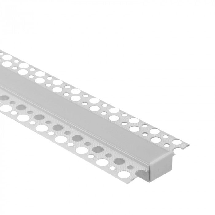 Profilo LED GPS02 da incasso bianco diffusore opale 2m Ecolight
