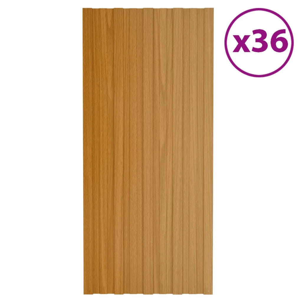 Pannello per tetto 36 pcs Naturale 100 x 45 cm Acciaio zincato 42047130