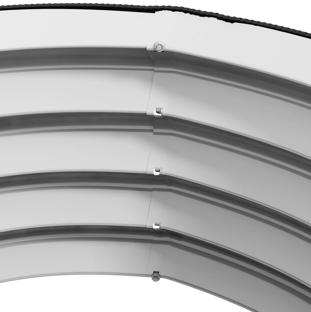 Set 2 Cassette da Giardino in Metallo con Fondo Aperto per Erbe e Verdure Ø60x30 cm Argento