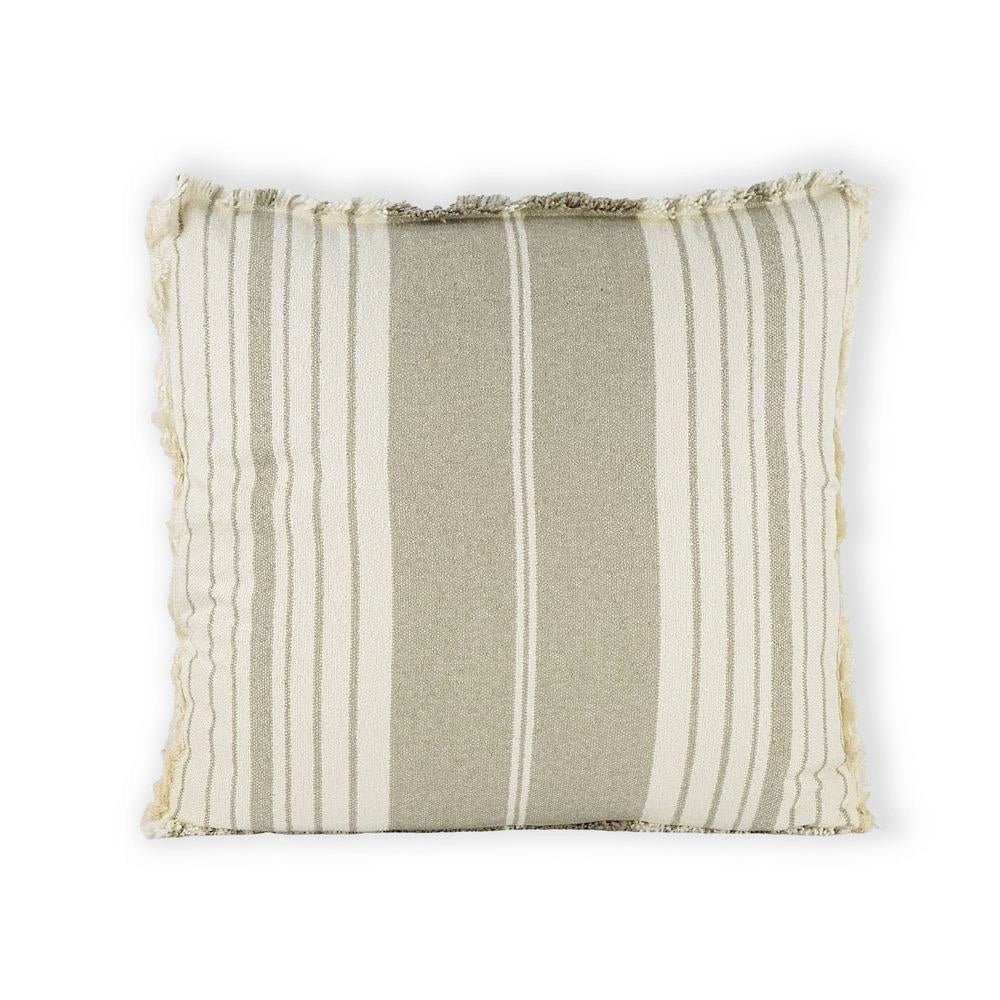 Cuscino moderno ecrù con linee beige Line