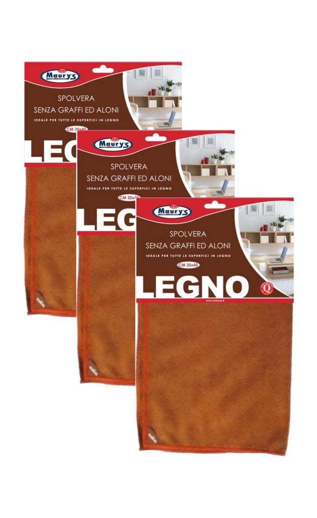 KIT SET 3 PZ MAURY'S PANNO PER LEGNO 35X45CM