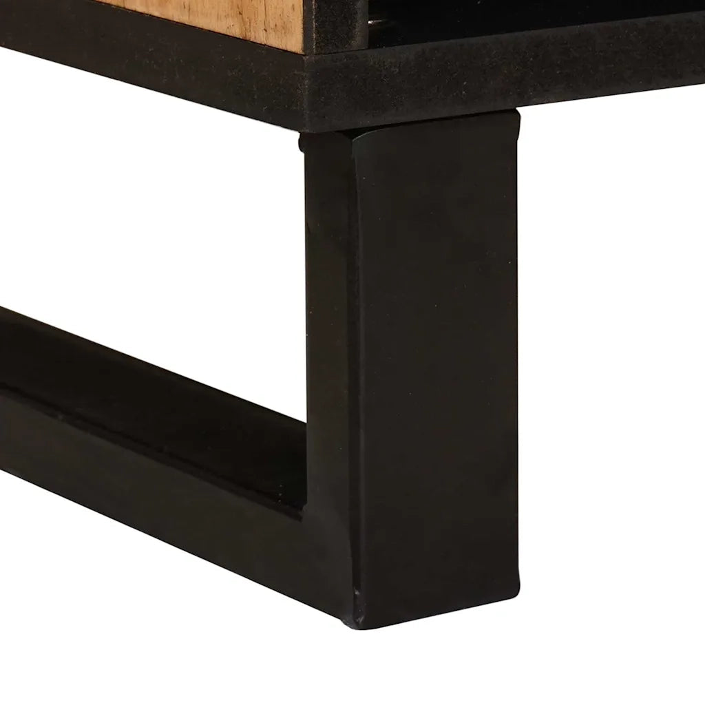 Mobile TV Marrone 80 x 33 x 46 cm Legno di mango massello 4018061