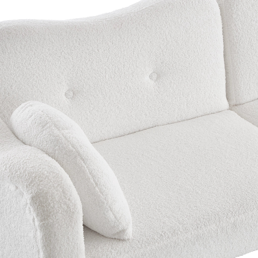 Divano letto 2 posti - Zephmum- Schienale regolabile, gambe dorate, multifunzionale