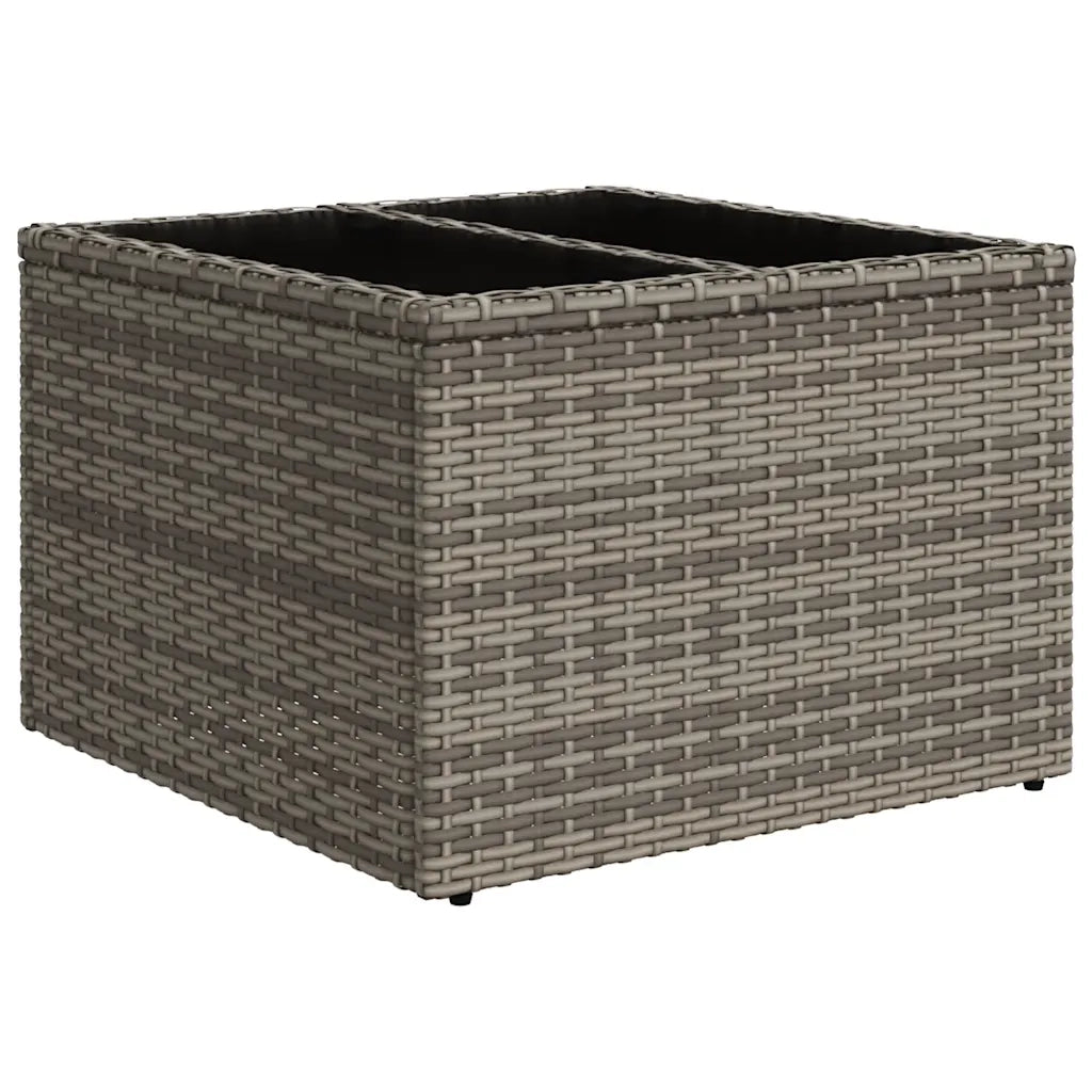 Set Divani da Giardino 11 pz con Cuscini Grigio in Polyrattan 3223080