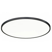 Plafoniera rotonda serie GPL 50W LED con tecnologia CCT 3000K/4000K/6000K in materiale termoplastico nero - Gealuce - Installazione interna