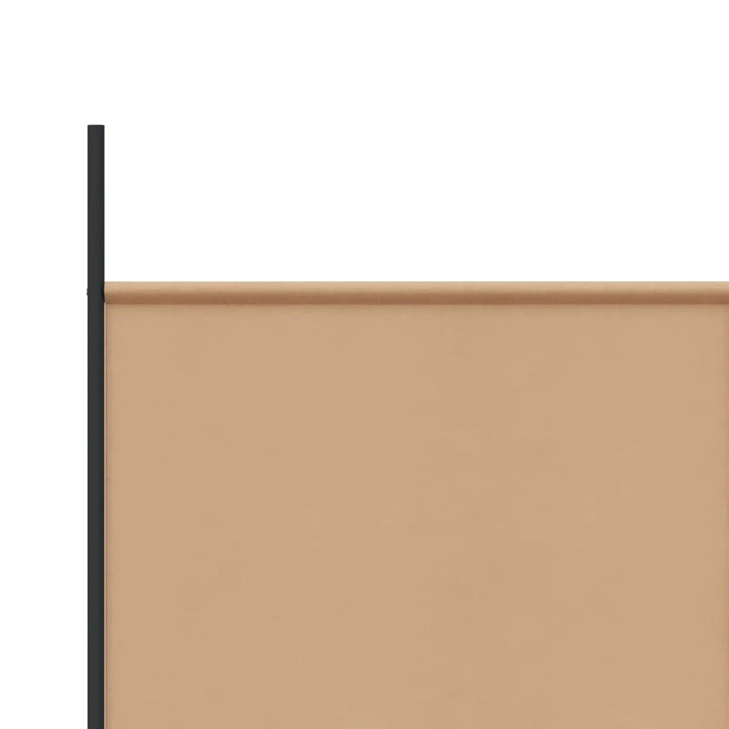 Divisorio Ambienti | Pannello Separatore a 5 Pannelli Beige 250 x 220 cm Tessuto