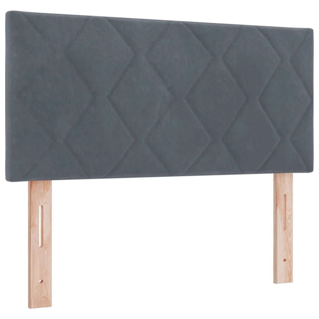 Letto ottomano con materasso Grigio Scuro 120 x 200 cm Velluto 3456622