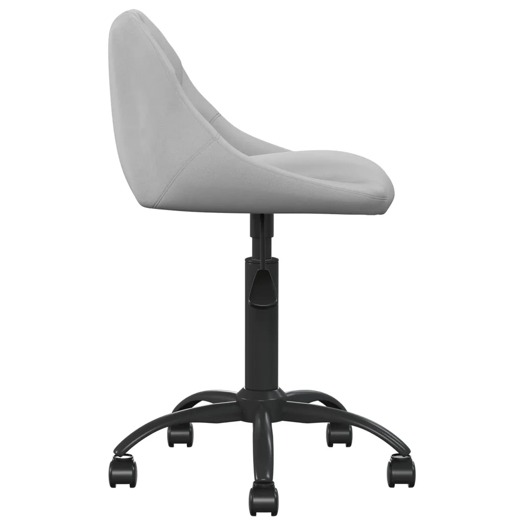 Sedia da Ufficio Grigio Chiaro in Velluto 3088846