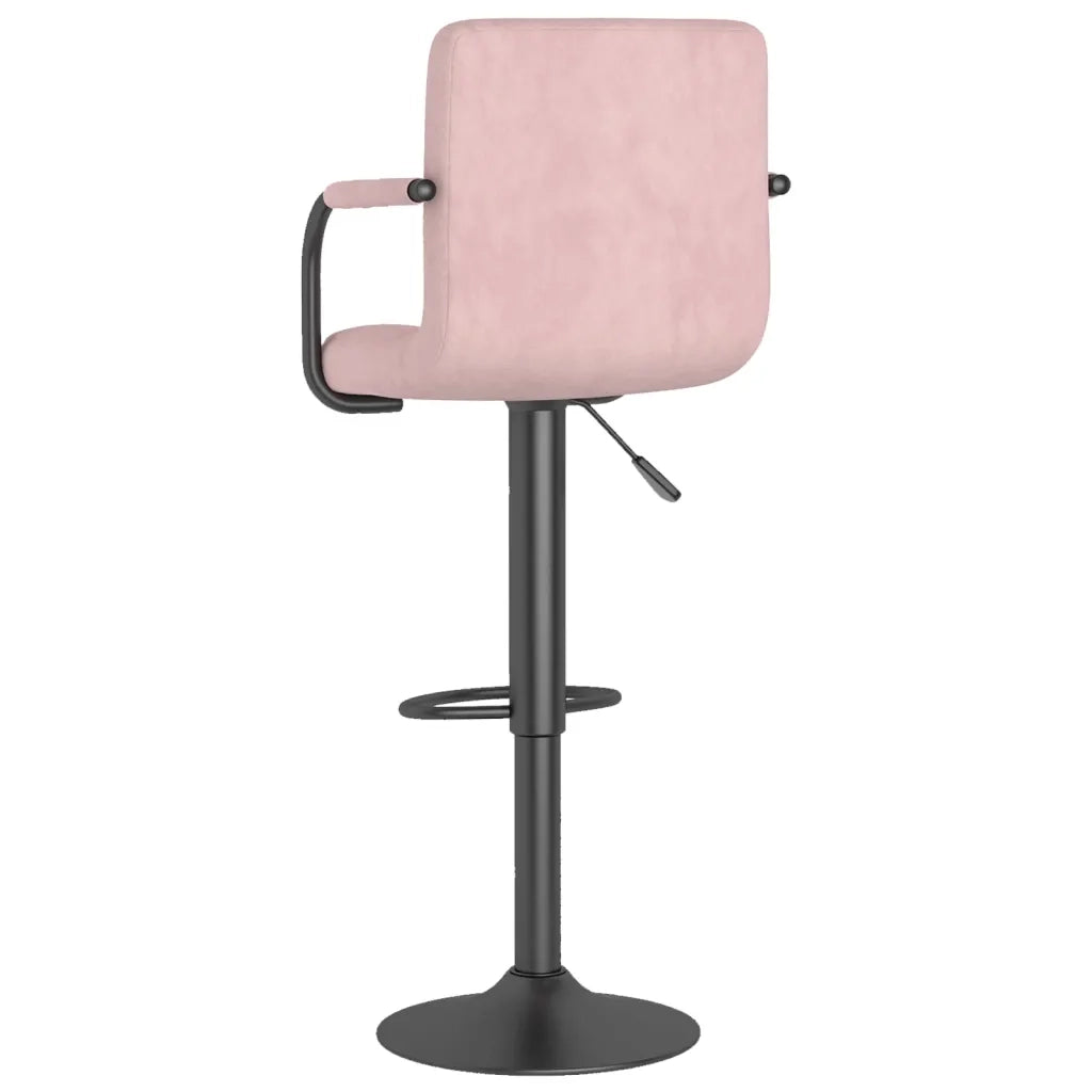 Sgabello da Bar Rosa in Velluto 334653