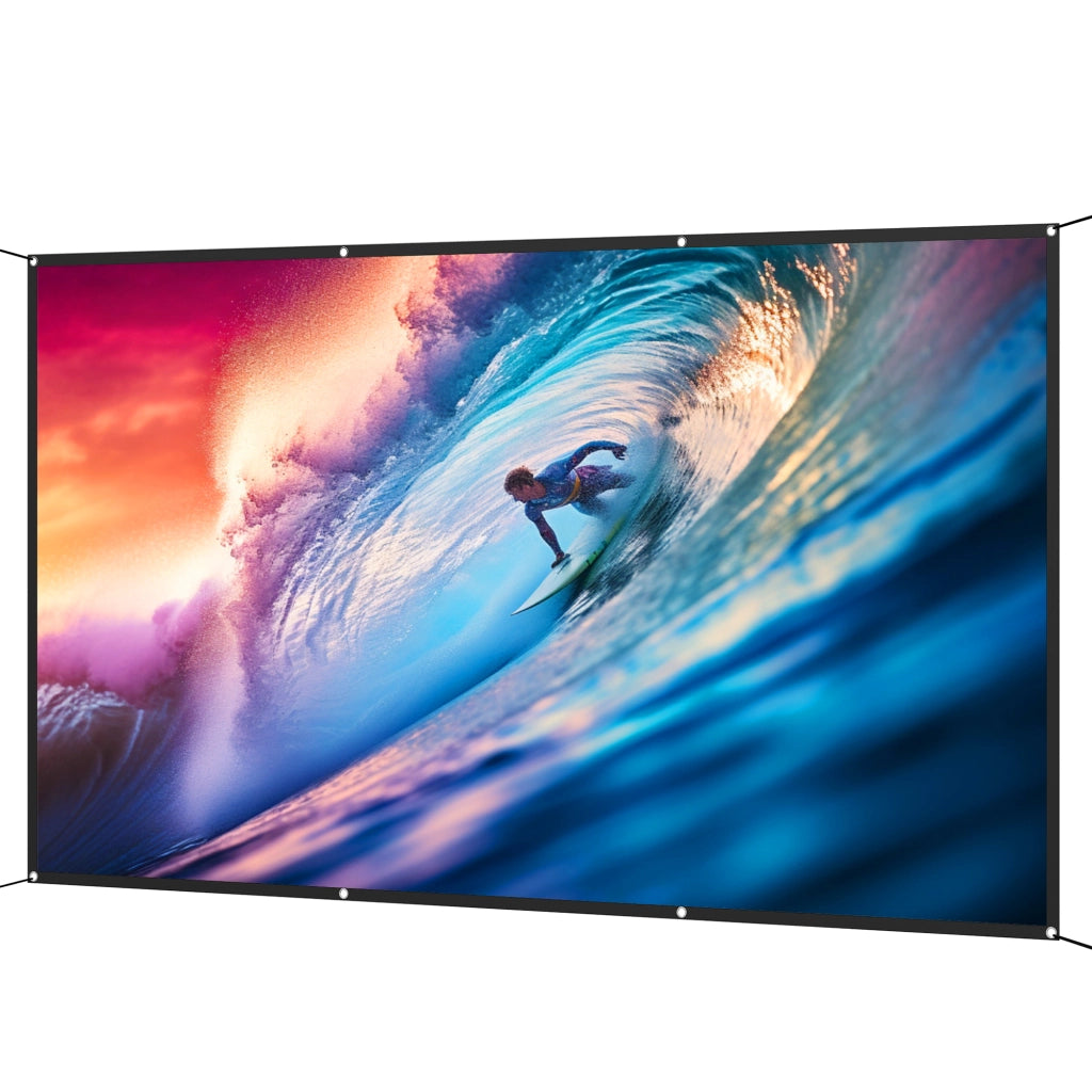 Telo per Proiettore Pieghevole 120' Bianco ¨C zephmum ¨C 16:9 HD 4K/8K