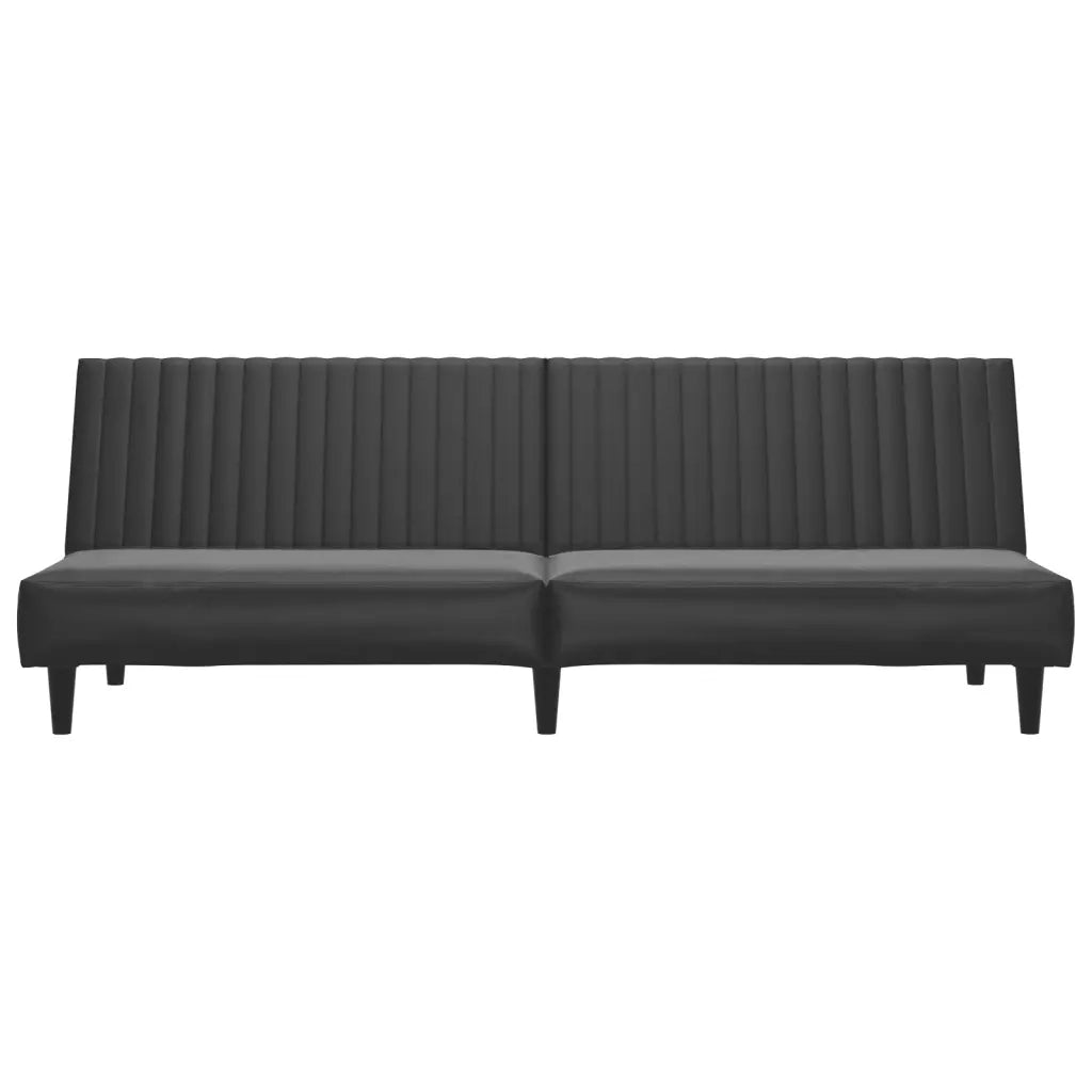 Divano letto | Sof¨¤ letto | Letto singolo a 2 Posti Nero in Similpelle