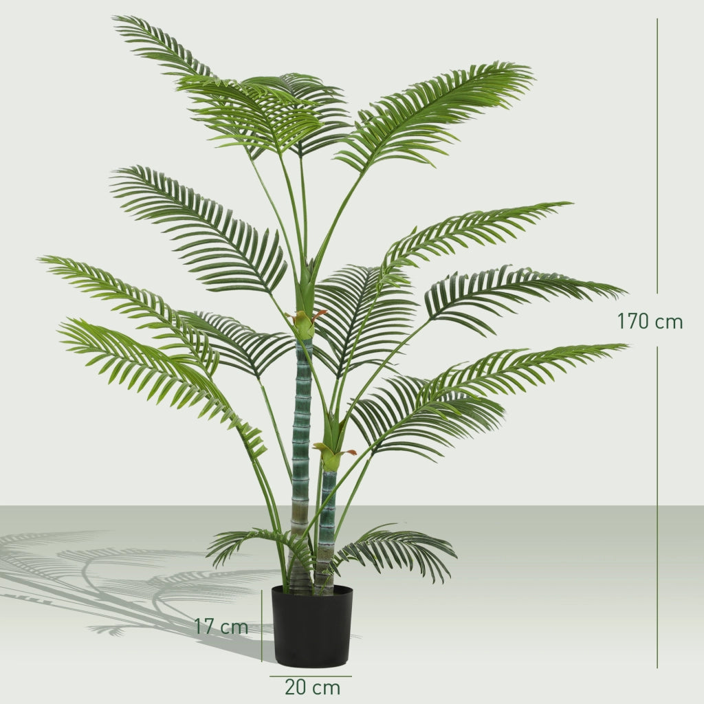Palma artificiale ¨C Minimal ¨C 170 cm verde con vaso