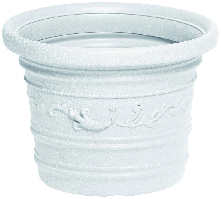 VASO TONDO FESTONATO PRESTIGE Col. Bianco Ø cm. 45