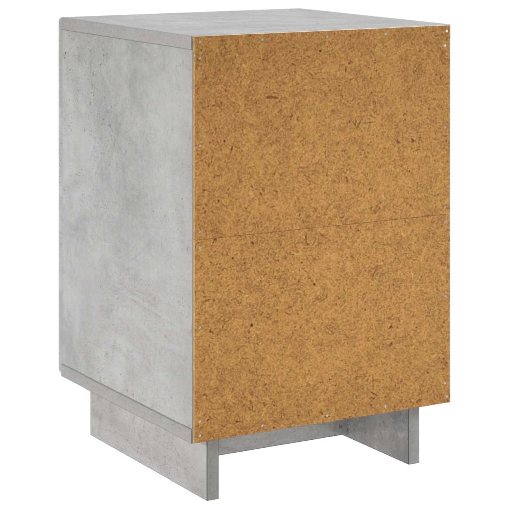 Comodino Grigio Cemento 33,5 x 34,5 x 50 cm 8011411