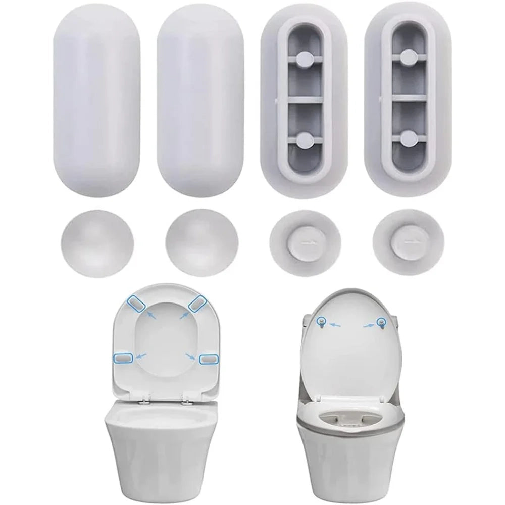 Wc sitz puffer sets, 8 st ck sto stangen universal toilettensitz