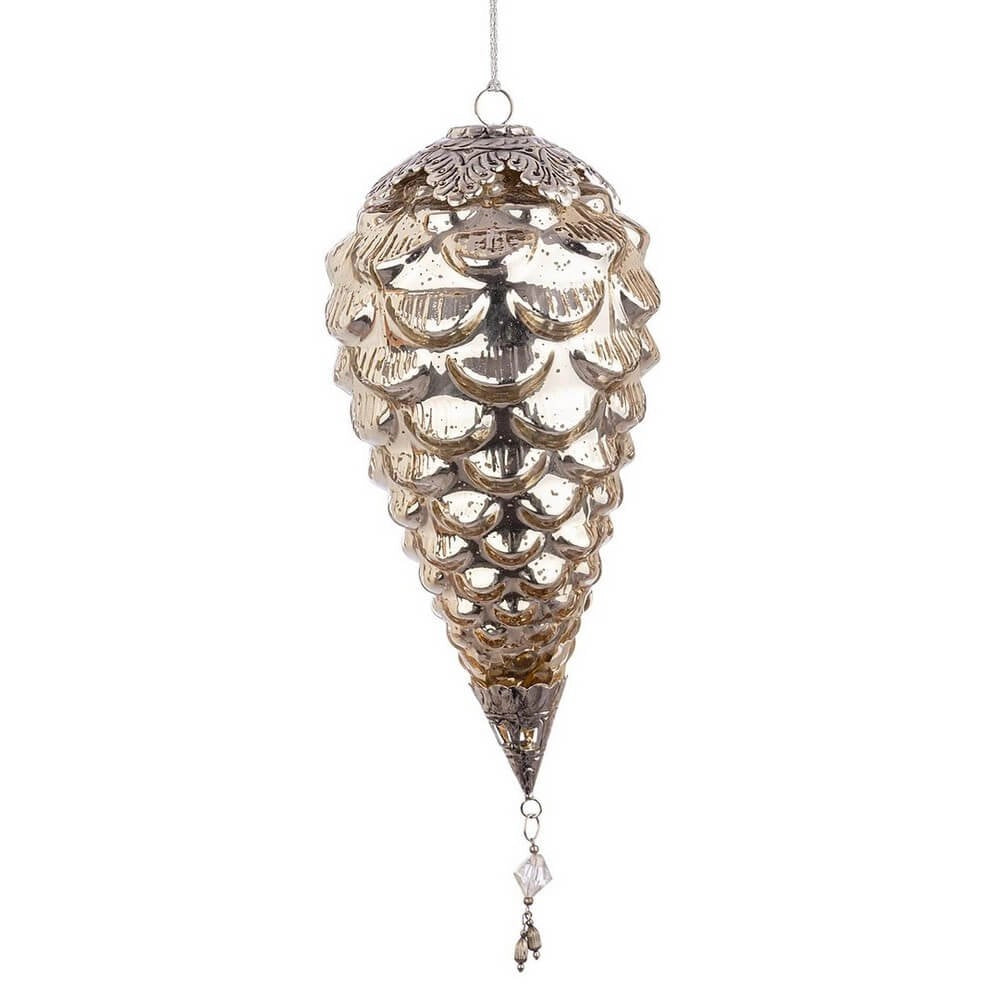 Pendaglio Fascinate Pigna Oro D140mm (4 Pezzi)