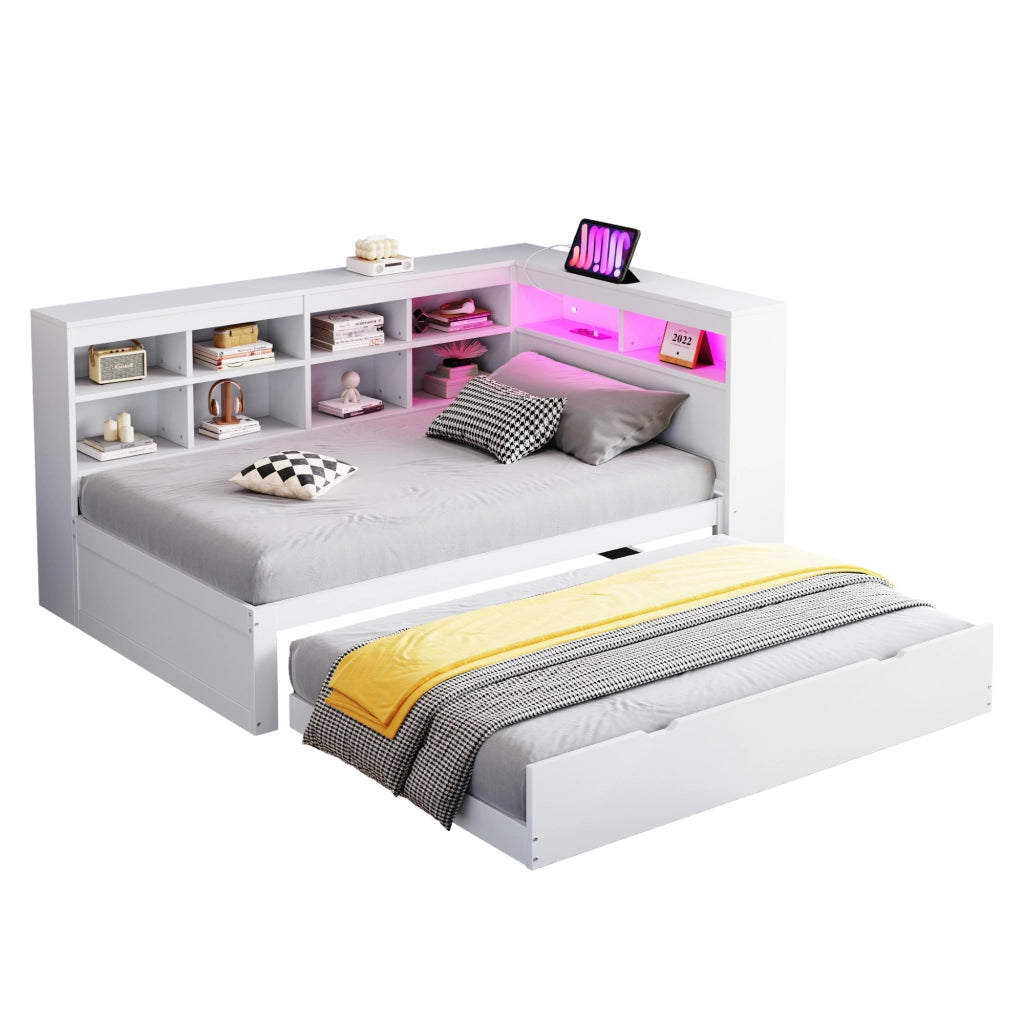 letto in legno bianco 116 x 222;3 cm