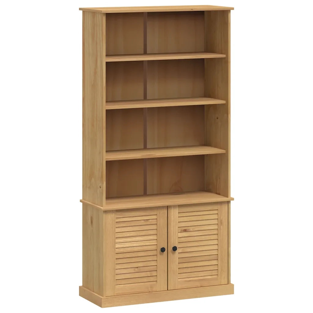 Libreria-Scaffale per Libri-Mobile di Stoccaggio VIGO 85x35x170 cm in Legno Massello di Pino