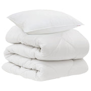 Piumone | Duvet con cuscino 2 pz Bianco Microfibra