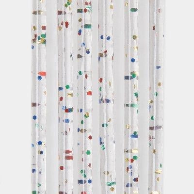 TENDINA PRONTA LUXOR 144 FILI  PVC LISCIO MULTICOLOR GLITTERATO CM 120 H.CM 240