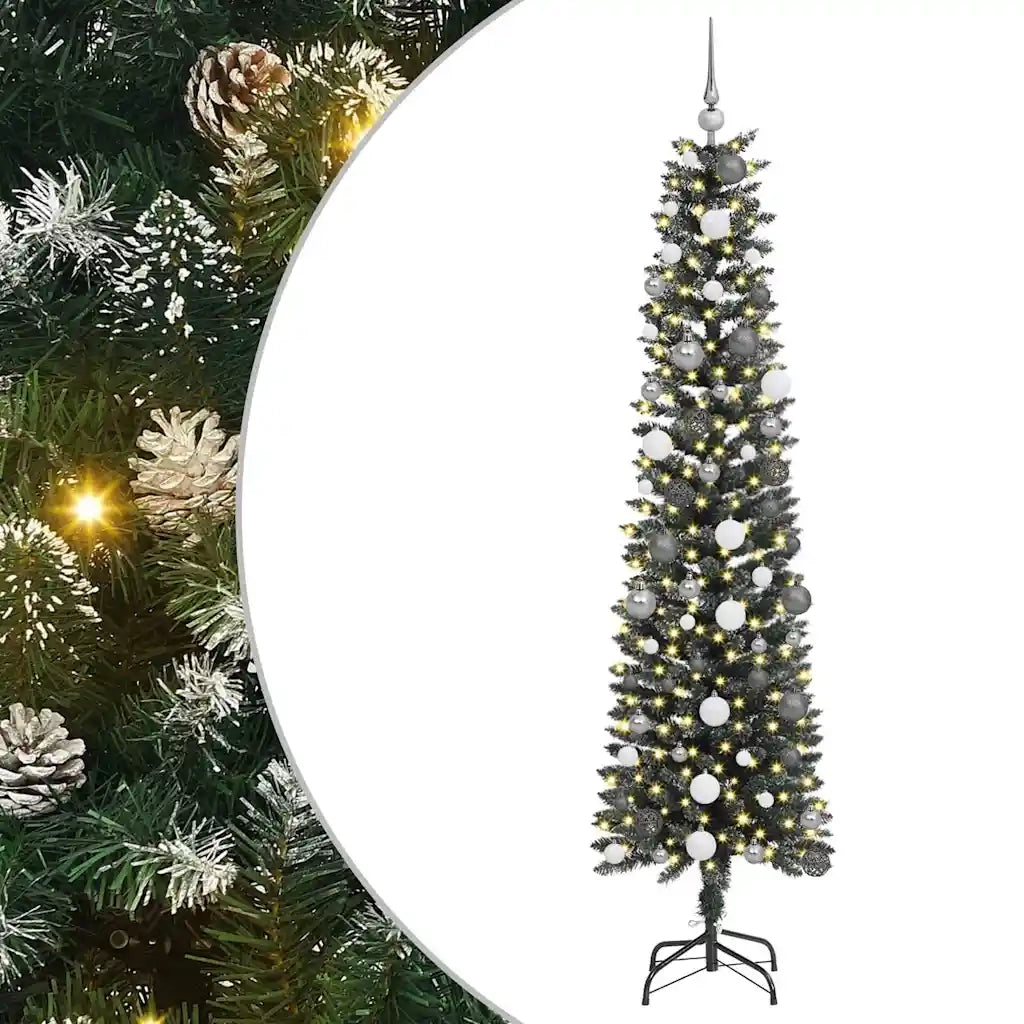 Albero di Natale artificiale con 300 LED Verde 210 cm 3395951