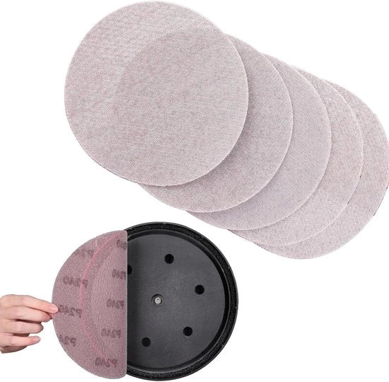 Pacco di 25 Lami Scheggiate per Trapano Excèntrico da 225 mm con Corso 240