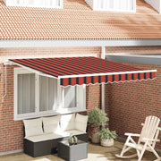 Tenda Retrattile Arancione e Marrone 300 x 250 cm 3329937