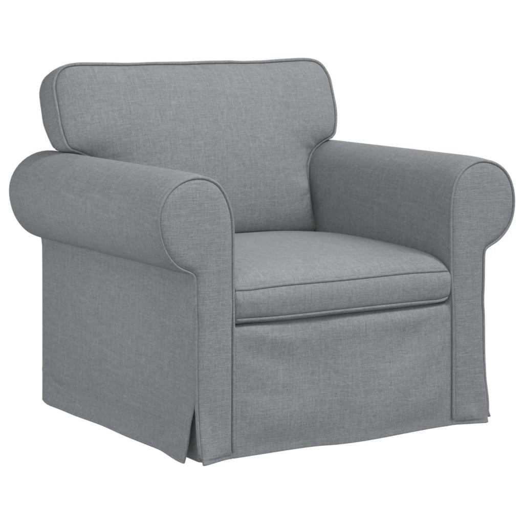 Set di divani 2 pcs Grigio chiaro 245 x 82 x 80 cm Tessuto 3407618