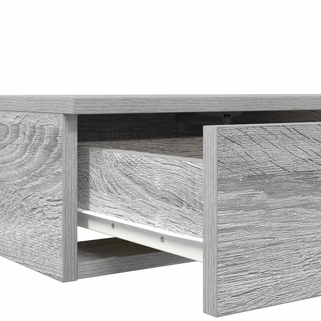 Cassetti per letto | Comodino | Armadio da Notte | Mobiletto da notte Grigio Sonoma 100 x 36,5 x 16,5 cm