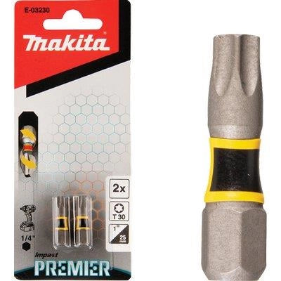 INSERTO TORX X AVVITATORE IMPULSI MAKITA - TXMM 25X25 CF=PZ 2- 3 confezioni