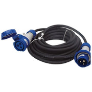 ROSI PR20MTN8213 Prolunga Industriale da Cantiere 20 m IP67 H07RN-F 3G2,5 Presa e Spina CEE 16A 2P+T colore Nero