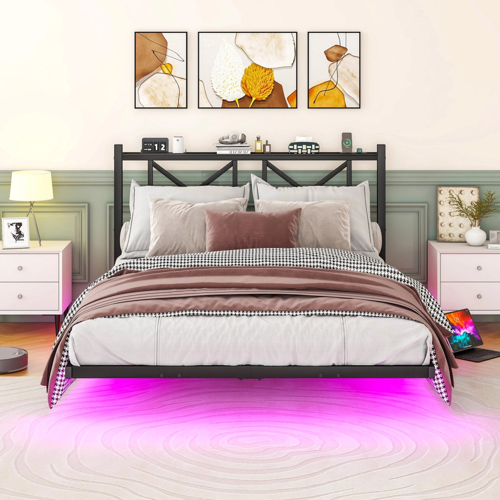 letto a baldacchino in metallo nero 140 x 200 cm