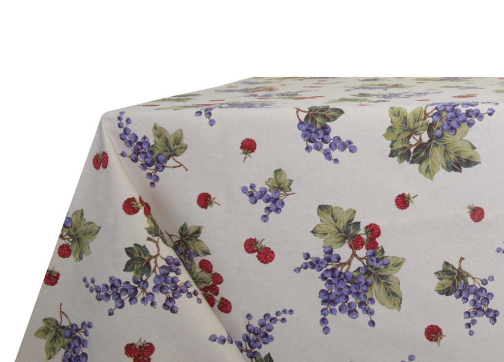 Tovaglia Per Salotto Cucina Tavolo 100% Cotone Frutti Di Bosco RP - 140x180 - Frutti Di Bosco