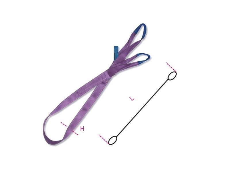 Fascia di sollevamento Betafer Robur 8150 4-T1 alta tenacità 2 strati 1000Kg - 5 metri